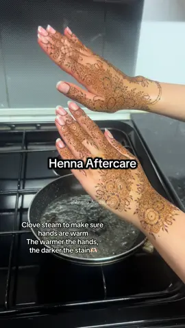 Henna aftercare 🌿✨ #fyp #henna #mehndistain #hennaaftercare #naturalhenna 