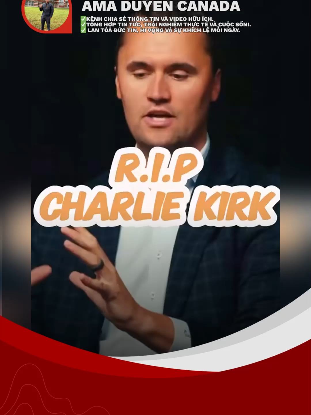 Thông điệp của Tổng thống Mỹ về việc tưởng niệm Charlie Kirk
