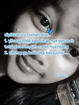 katanya tgl3and9 pengumuman tapi ko ga diumumkan??  stiap liat vt tentang yiheng mau sisi baiknya atau jelek nya aku nangis... tapi aku masih bisa tersenyum karena yiheng yg ku kenal bukan yiheng yg kalian kenal 🥺😭 aku juga ga pernah ngejelek jelek in bias kalian/member lain, tapi aku liat banyak yg ngejelek jelek in bias aku...  sb plis tolong lahh  #chenyiheng #tffamily🇨🇳💫 #tfstan #fyp #viralin  @TF_FAMILYofficial 看着我🙋🏻‍♀️, 我爱TF家族🫰🏻🙋🏻‍♀️🤍