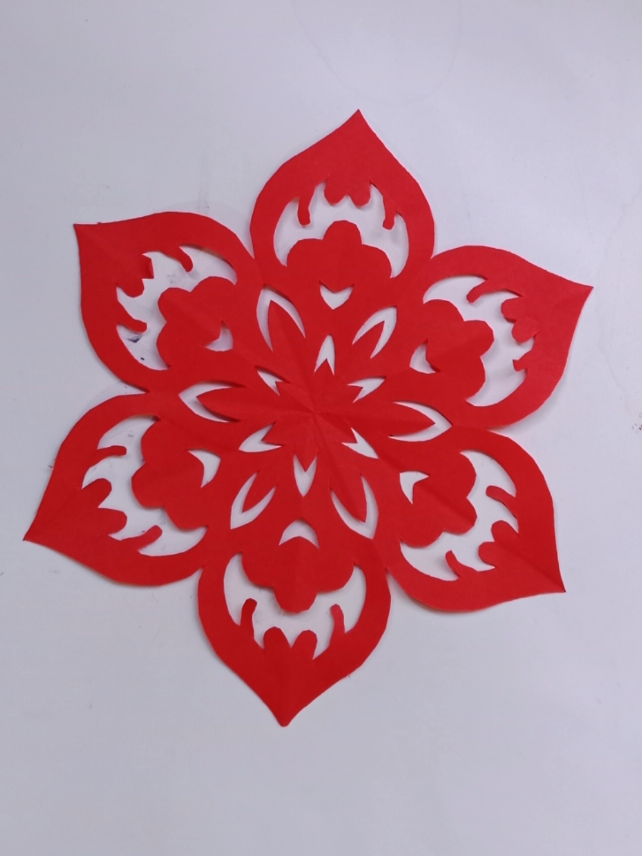 Easy craft ideas Snowflake#DIY #papercraft #diycraft #tutorial #fyp 