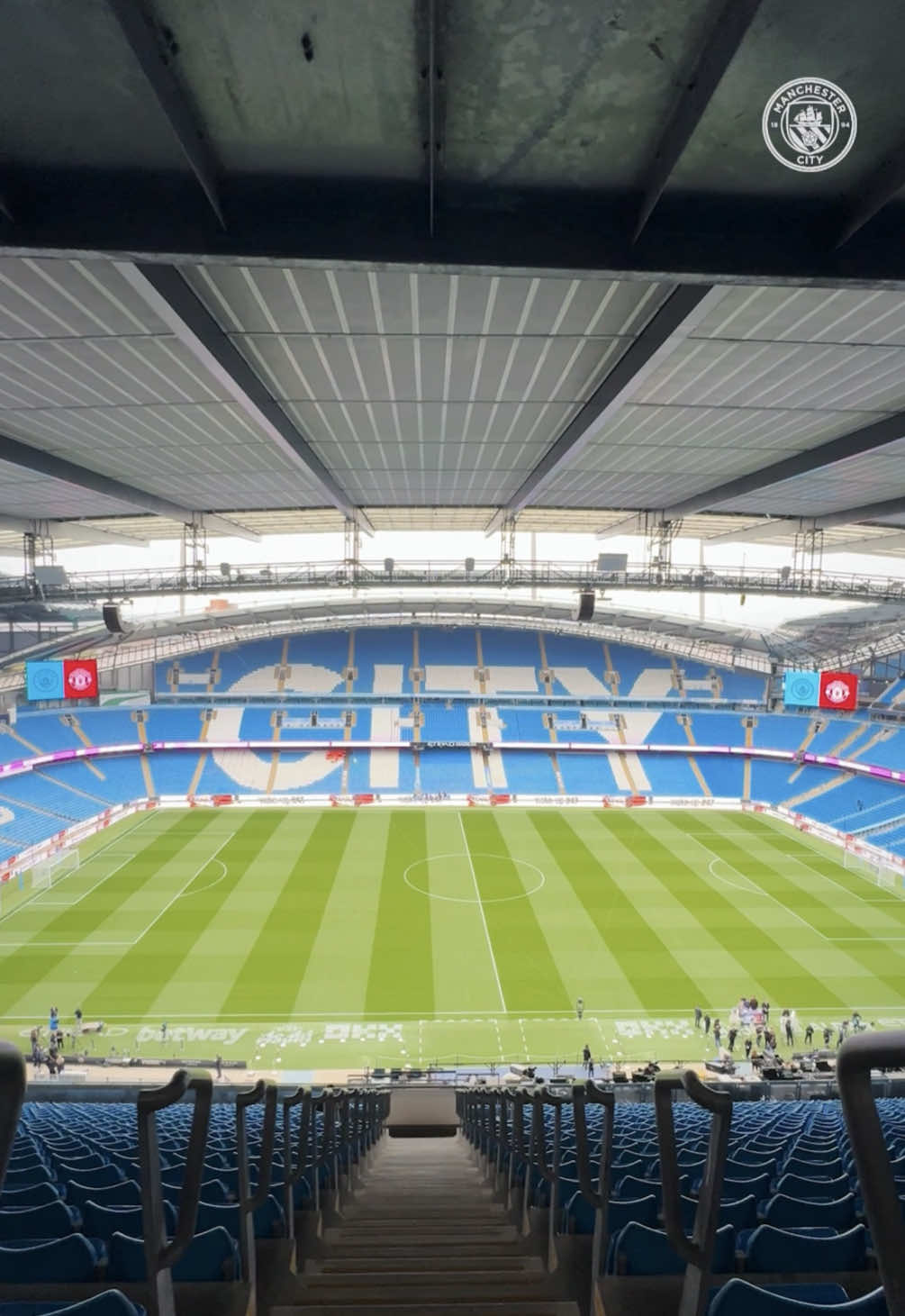 Ready for the derby ⏳🩵 #ManCity #PremierLeague #Football 