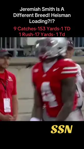 Jeremiah Smith Is A Different Breed! Heisman Loading?!? Scores 2 Touchdowns In Win Over Ohio!! #jeremiahsmith #ohiostatefootball #heisman #widereciever #fyp 