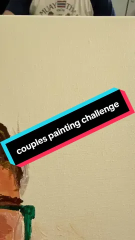 excuse my word vomit in the middle but i almost died laughing #couple #coupleportrait #trending #painting 