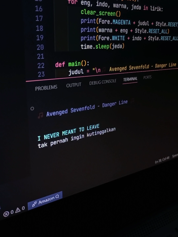 Avenged Sevenfold - Danger Line #sad #liriklagu #viral #storytime #coding 
