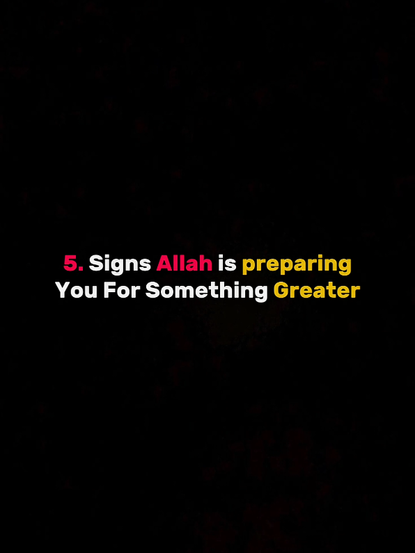 Signs Allah is preparing You for Something Greater 💗 #signs #islam #allah #viral #fyp 