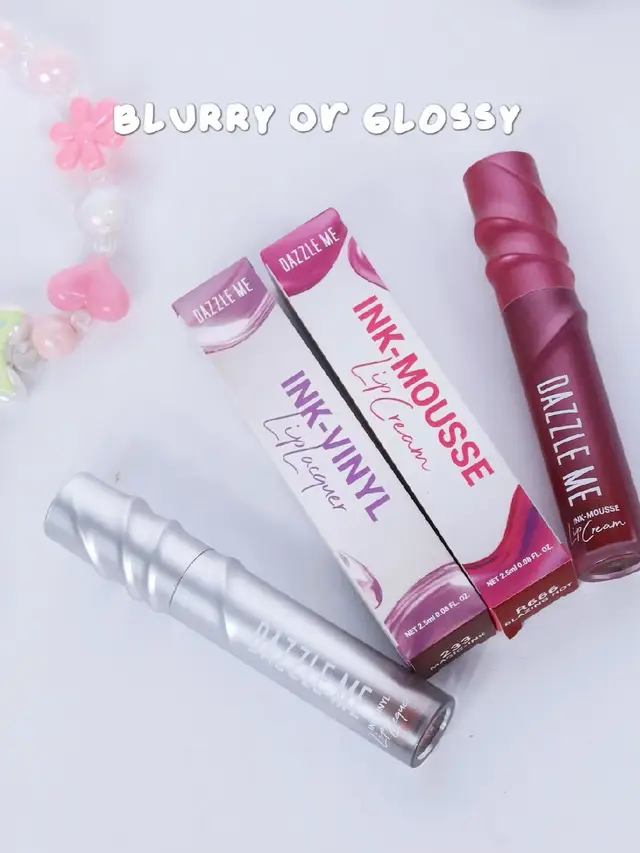 Duo fav lippies dazzlina cause both of them always hydrate your lips 🤭🌸 Kalian suka yang finishnya glossy or blurry? #DazzleMendonesia #DazzleMeBeauty #dazzlememakeups #glossylips #blurrylips 