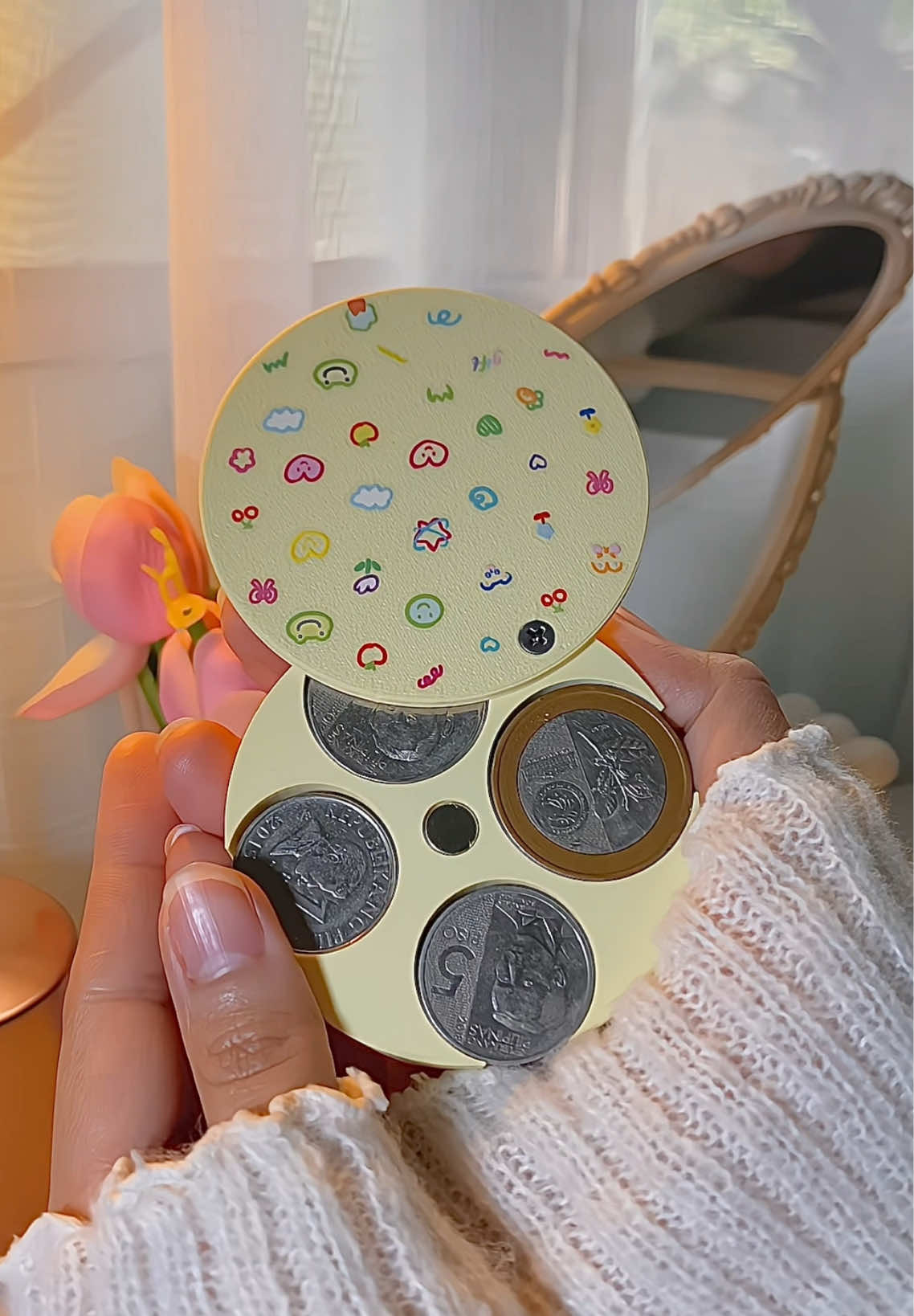 ✿ 𝗖𝗢𝗜𝗡 𝗢𝗥𝗚𝗔𝗡𝗜𝗭𝗘𝗥 ✿ Perfect! ✨ #coinorganizer #coinwallet #coins #fyp #viral 