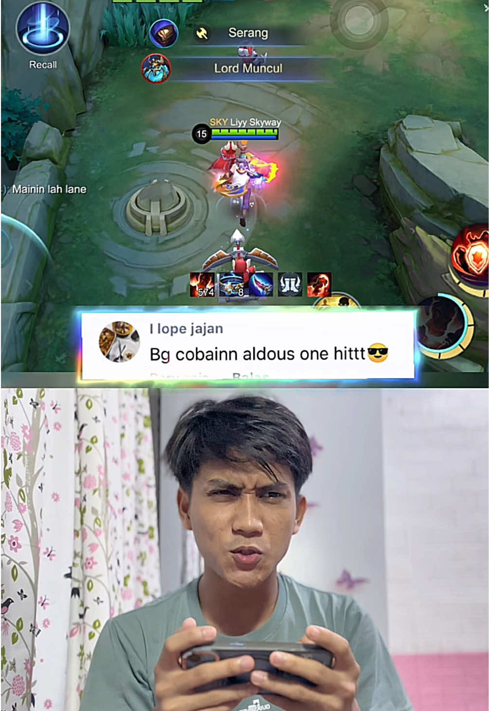🗿 #MLBB #MobileLegends #Aldous #Justkonten #fyp 