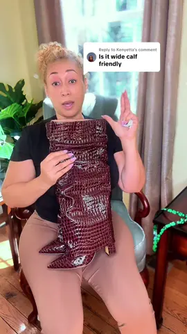 Replying to @Kenyetta I feel as though these boots are wide-calf friendly but I’m giving you all the measurements so you could determine it for yourself. ##widecalfboots##boots##shoes##fallfashion##boot