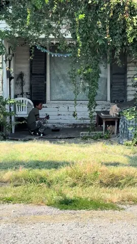 It was so hot yesterday when we checked on the fur friends and some nice person was there feeding and giving ice water to the cats.❤️ So we just added more water and left some food for later. #animallover #PetsOfTikTok #furfriends #cats #boymom 