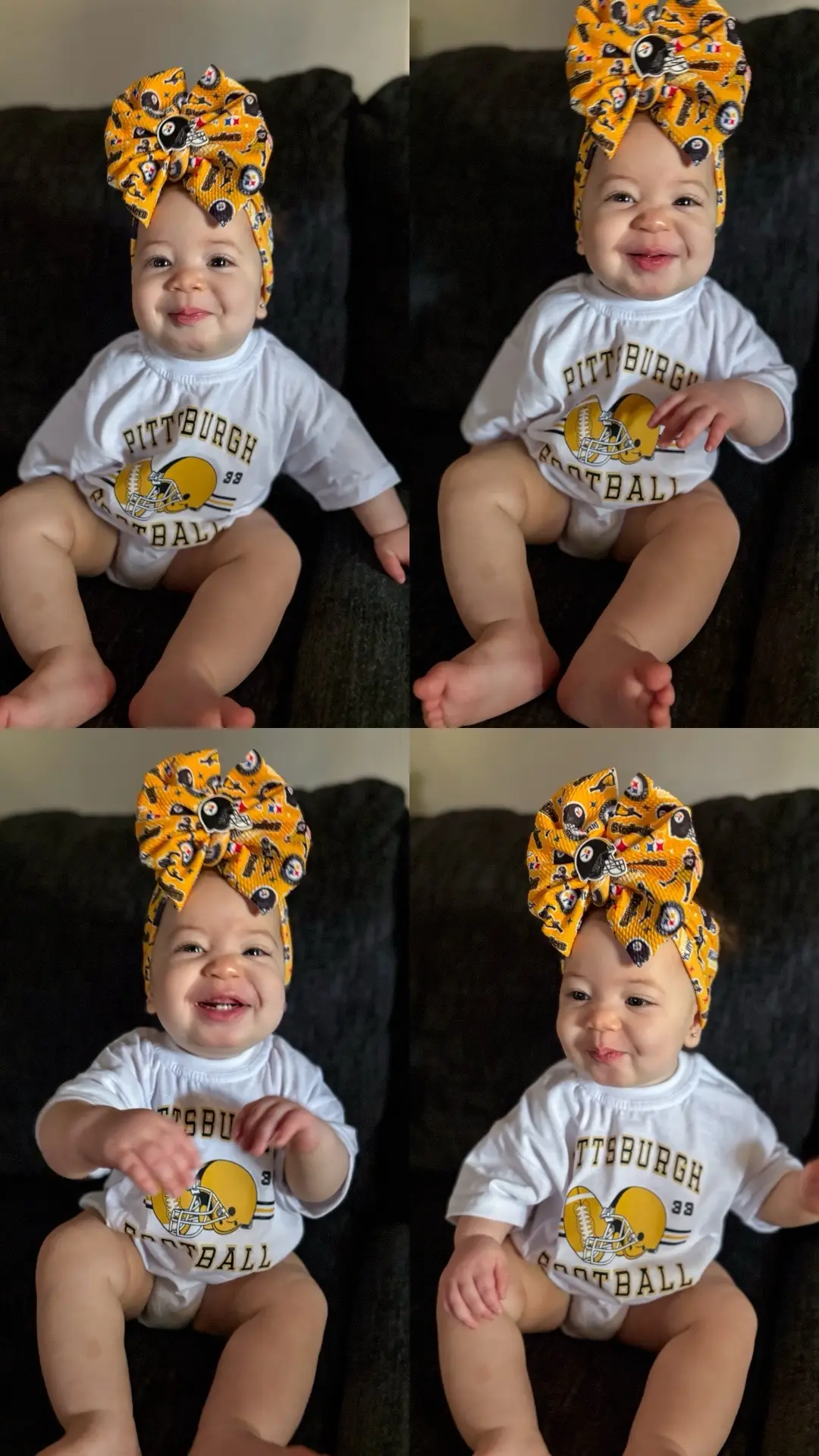 the cutest Steelers fan🥰 #steelers #football #gameday #babygirl #fyp 