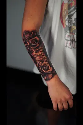 Rose tattoo 🌹 #tattoo #tattooartist #dallastattooartist #fyp #dfwtattoos 