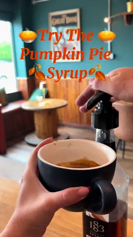 The perfect autumn coffee @1883syrups pumpkin pie syrup 🍂🎃 #coffee #pumpkinseason #pumpkinspice #autumn #ugc 