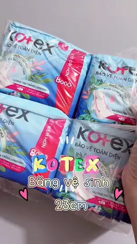 Băng vệ sinh Kotex 23cm siêu mỏng cánh, tui mua lốc cho tiết kiệm nè mấy bà. #bangvesinhkotex  #bangvesinh  #kotex #kotexsieumongcanh  #kotex23cm 