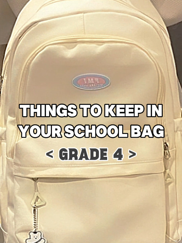 THINGS TO KEEP IN YOUR SCHOOL BAG FOR GRADE 4 #school #foryoupage #fyp #viral #trending 