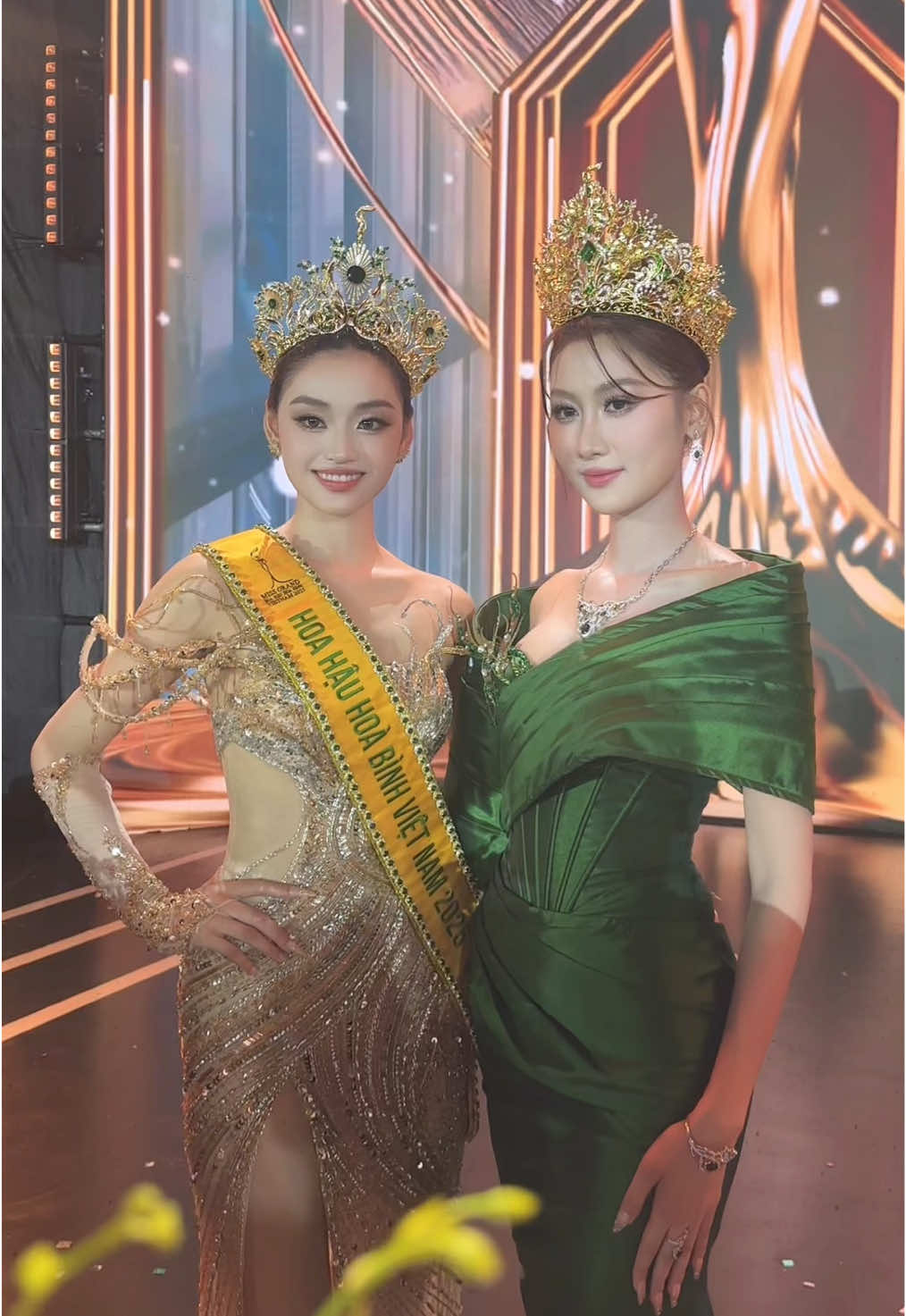 Chúc mừng top 5 @Miss Grand Vietnam 2025❤️ #volequeanh #Missgrandvietnam #Senvang 