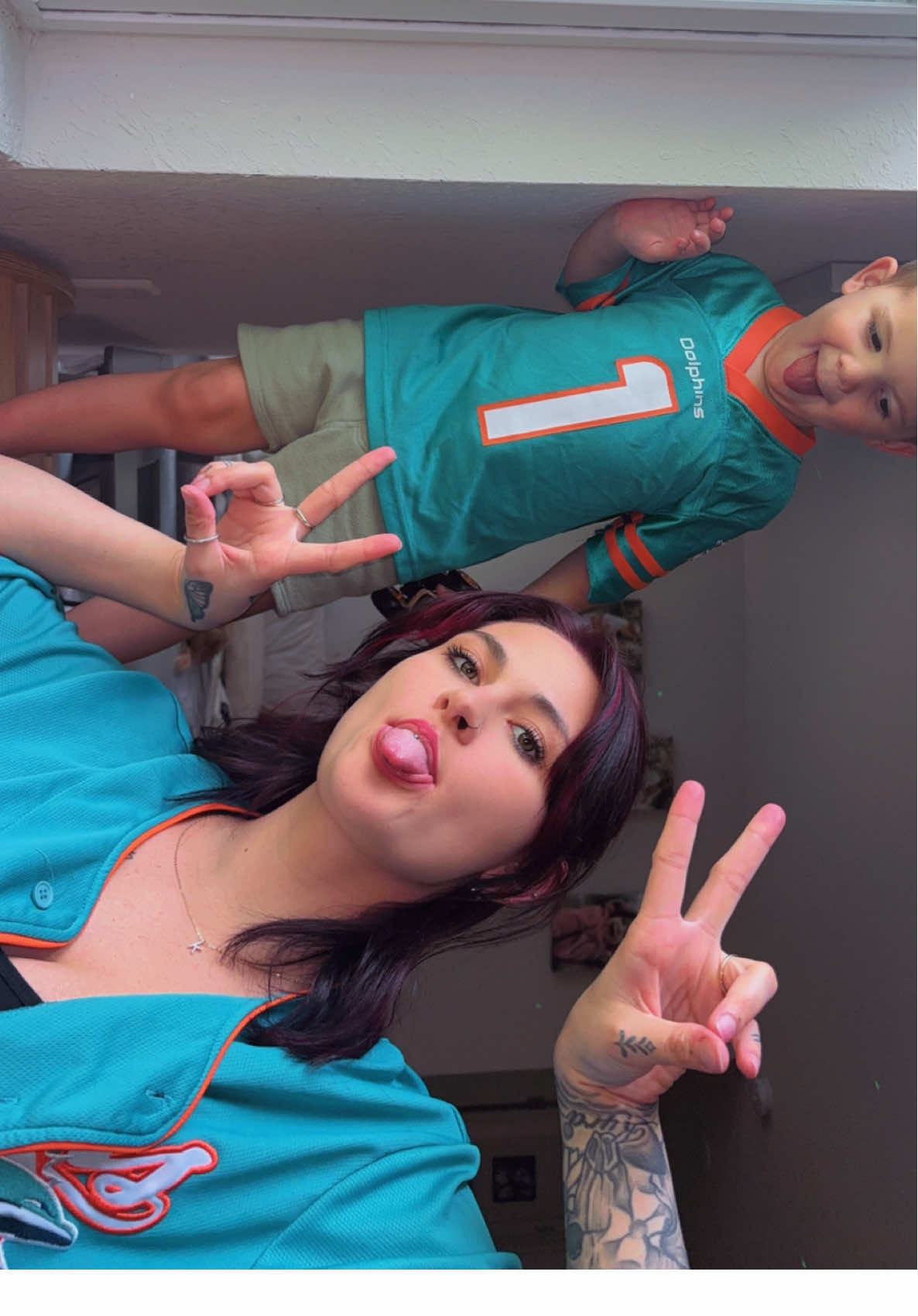 How the Miami Dolphin’s are starting the 2025 NFL season 🏈 🐬  #football #miamidolphians #NFL #letsgo #toddler 