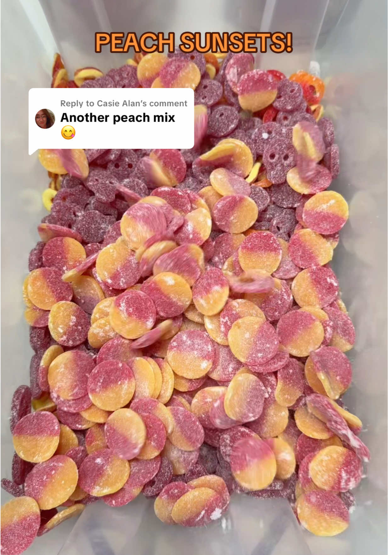Replying to @Casie Alan Nothing like a Peach Mix on a Sunday…👀 #peach #candy #slam 