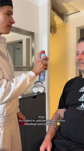 Und das kam bei raus 🤣 #FamilyFun #hair #faces #shavingchallenge 