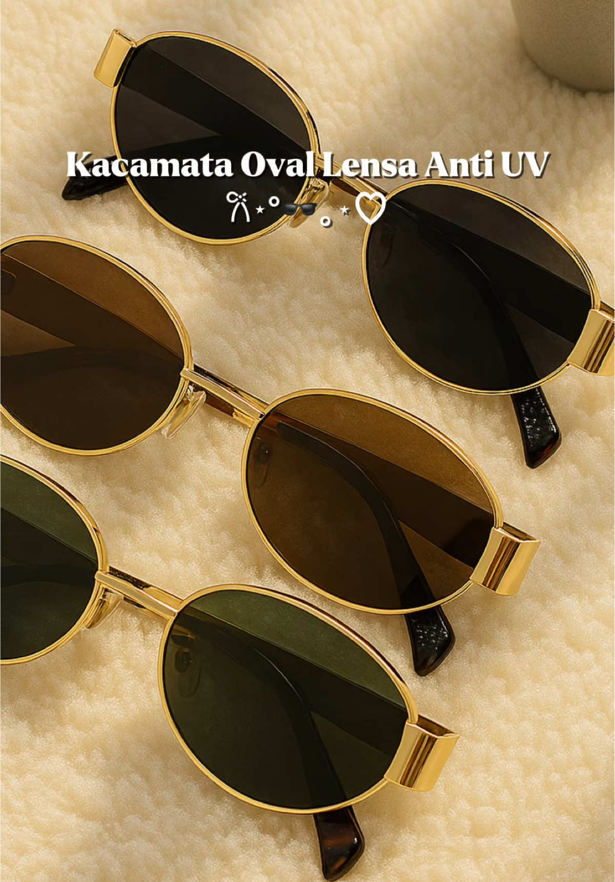 Kacamata fashion korea lensa oval anti Uv 🕶️🖤✨  #kacamataoval #kacamatamurah #kacamataantiuv #kacamatafashion #kacamatahitam  