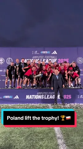 🏆🇵🇱 What a moment! Poland lift the EAFF Nations League Division A trophy after an unforgettable tournament in Trabzon! 🙌⚽ #AmputeeFootball #AmpNationsLeague #Poland #Trabzon #AmpFutbol 