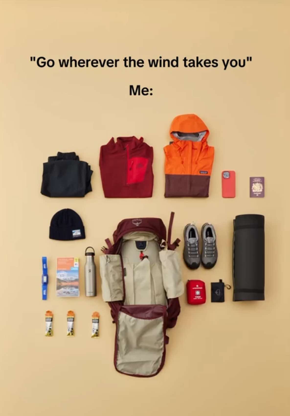 You hear the wind. We hear: time to pack and go. Adventure is always the move🌍 #OspreyPacks #Travel #Adventure #Trending
