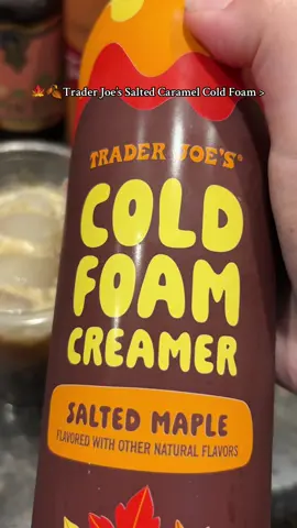 👀 so good!!  #traderjoes #traderjoesfoodreviews #traderjoeshaul #traderjoesfall #coldfoam 