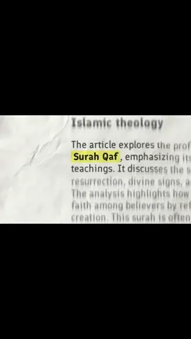 Surah Qaf [50:21-35] Translation by: Dr. Mustafa Khattab (The Clear Quran) On Judgement Day, the day when every soul will stand before Allah to see the result of their deeds, every heart will recognize the truth of it’s path.  For those who remember Allah, mercy awaits. Peace, eternal gardens and a promise that never fails.
