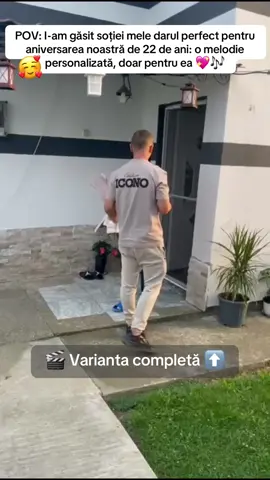 💖 Surprinde și tu pe cineva drag cu un cadou care rămâne pentru totdeauna în suflet! 🎶 Melodiile noastre personalizate sunt modul perfect de a declara iubirea, de a spune „mulțumesc” sau de a transforma un moment special într-o amintire unică. 💌✨ 🔥 Profită acum de promoția noastră – 79 lei doar până diseară, apoi 99 lei, iar în 10 zile melodiile revin la 149 lei. Comandă ușor 👉 link în bio și oferă bucurie pură celor pe care îi iubești ❤️🎁 #MelodiePersonalizata #CadouUnic #SurprizaPerfecta #EmotieInMelodie #fyp 