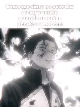 Literalmente eu (Meu despertador tem o som do retorno através da morte💀) #rezero #rezeroedit #subaru 