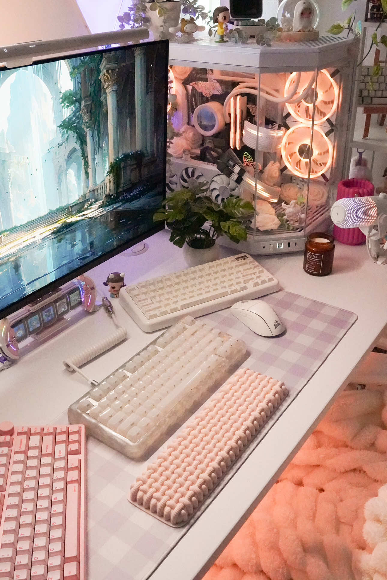 what games are you playing this weekend? #GamingSetup #cozysetup #gaming #setup #desksetup 