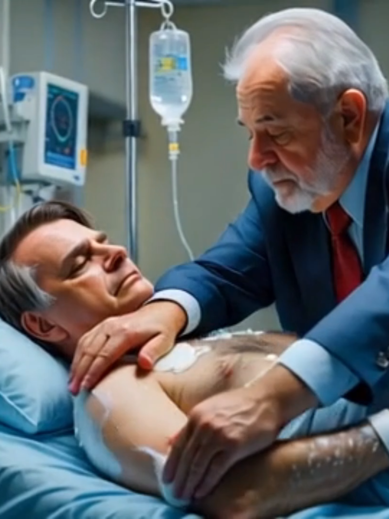 Bolsonaro chama Lula pra te levar ao dermatologista #veo3 #politica #lula #bolsonaro #hospital Ao  #AoSeuLado #MusicaRomantica #AmizadeVerdadeira #LulaEBolsonaro #ClipeOficial #Companheirismo #Emocionante #CuidadoEAmor #MúsicaBrasileira #RomanceEPoesia #ClipeEmocional #louvor #hino #gospel