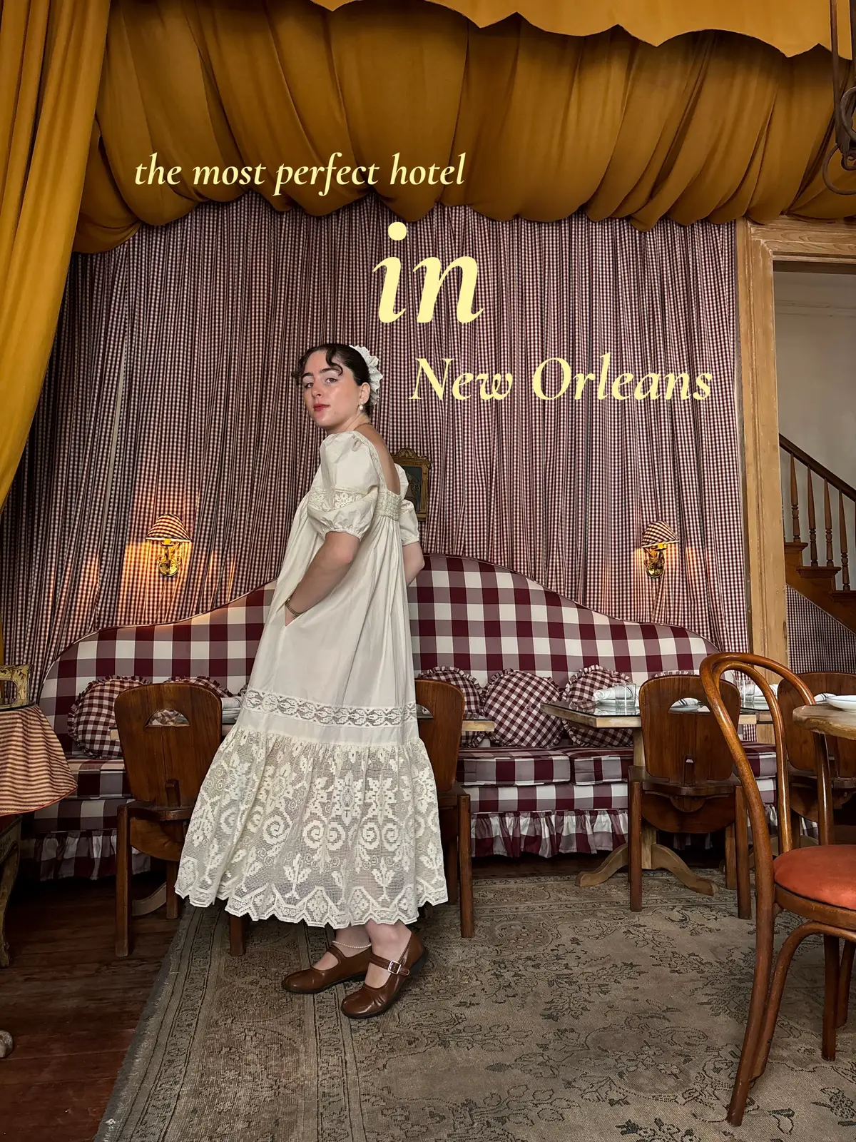 stayed in a gingham lovers paradise #neworleanshotel #boutiquehotel #hotelpeterandpaul #ashhotels #ashworld 