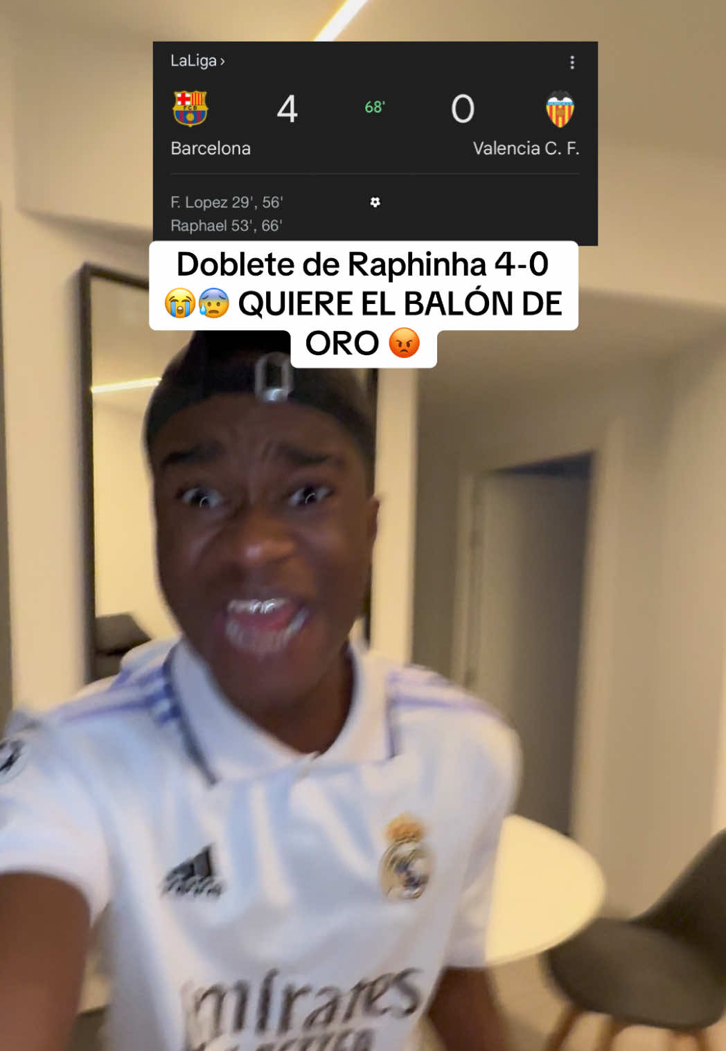 Doblete de Raphinha 4-0 😭😰… QUIERE EL BALÓN DE ORO 😡