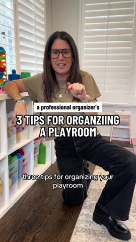 I would do more like this: A playroom that actually stays organized? Yes, it’s possible 🙌 Here are my top 3 pro tips: Use 13-inch cubbies, sort by theme, and label everything. A little structure goes a long way in keeping the chaos under control 👏. #playroomorganization #professionalorganizer #playroominspo 