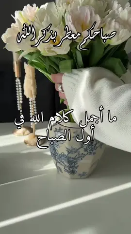 ما أجمل كلام الله في أول الصباح #صباحكم_أحلى_صباح #يسعد_صباحكم #صباحكم_معطر_بذكر_الله #صباح_الخير 