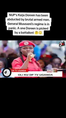 NUP's Kaija Doreen has been abducted by brutal armed men. General Museveni's regime is in panic. A one Doreen is picked by a battalion! 🤔🙄Footage of comrade Kaija Doreen being abducted by m7's criminals today at her home in Mbuya. International Criminal Court - ICC ,please, indite dictator m7 before we are all killed. #STOP ABDUCTIONS OF INDIGENOUS UGANDANS.Comrade Doreen Kaija our Administrator National Unity Platform School Of Leadership has been abducted by unknown gunmen, some in uniform and others in plain clothes, at her home in Mbuya using a police patrol vehicle and two drones with car number plates UAP 168A & UAS 340T. Journalist Kawuki from Top TV was also arrested while filming the incident. Both have been taken to an unknown location
