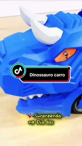 🦖🚗 Diversão em dobro no Dia das Crianças! Caminhão Dinossauro 2 em 1 que vira pista de corrida, engole e solta carrinhos. 🎉 Presente perfeito para encantar e entreter! 👉 Garanta já! #brinquedo #crianca #diadascrianças #dinossauro #tiktokshop 