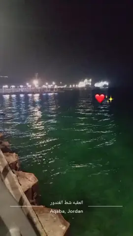 #اجواء #الليل   🥰 #تصويري📷 #شط_الغندور_العقبة 