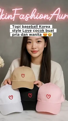 topi love Korea style lagi promo #topikorea #topimurah #koreastyle #fyp 