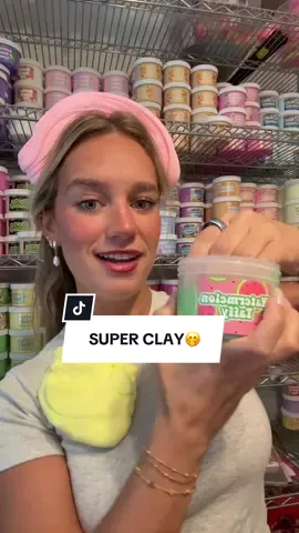 Our Super Clay is one of the best textures for any beginner slimer who doesn’t like super gooey textures!!🫶🏻✨ Grab one now on TikTok shop!!! #slimesbygrace #slimeshop #slimereview #tiktokshopcreatorpicks #clay 