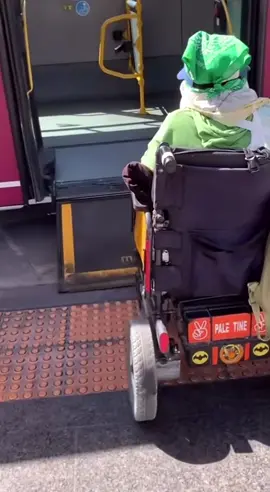 Woman in wheelchair fall backwards off bus#fyp #viral #jet2holidays #foryoupage #foryou 