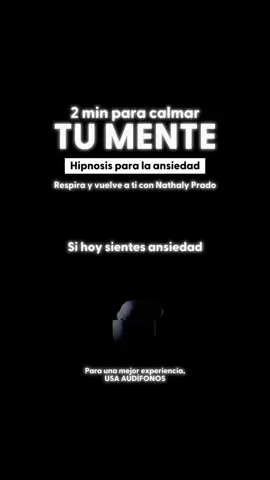 Respirar para volver a encontrar tu paz.  #ansiedad #hipnosis #calma #autohipnosis #soltarparasanar 