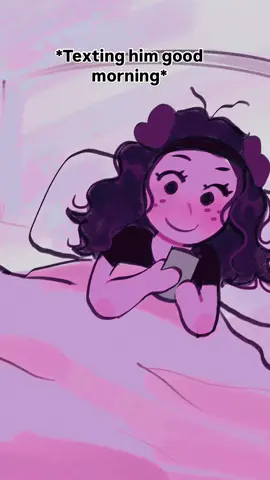 When you and your BF have different versions of “morning” #animation #couple #cute #longdistancerelationship #animated 