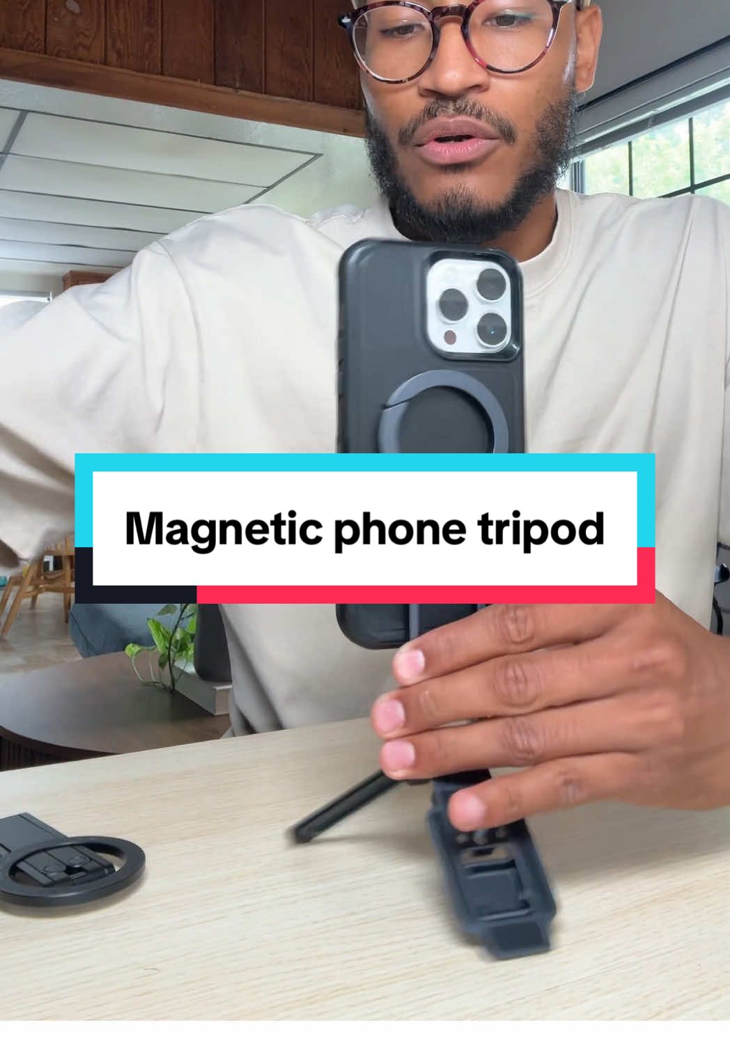 This one is far above the other magnetic phone tripods because of its ability to stick onto metal and get more angles #ulanzi #magneticphonetripod #phoneholder #TikTokShopCreatorPicks #contentcreator 