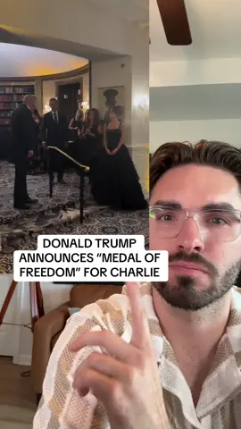 Donald Trump will be giving Charlie Kirk the presidential medal of freedom 🇺🇸