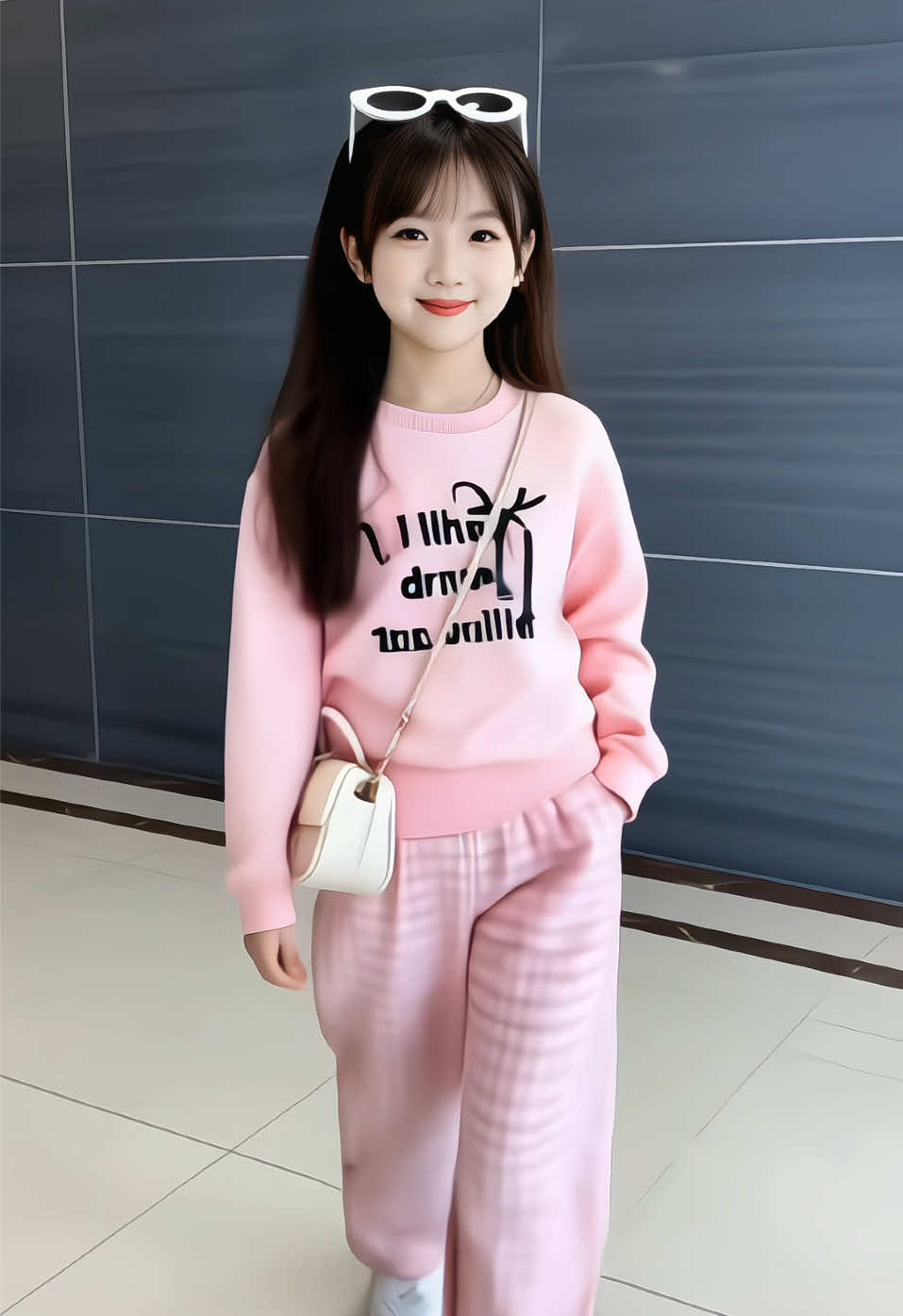 Bộ thu đông dài tay cho bé gái (4–15 tuổi) Thiết kế in chữ kèm nơ trước ngực, quần ống rộng thoải mái.Chất vải tăm lạnh, co giãn, mềm mịn.#bothudongchobe #setxinhchobegai #bothudong #bodaitaychobe #doboxinh 