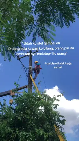 kawan yang tidak bisa di ajak kerja sama🤣  #yantekpln #yantek #pln #kuli #lineman 