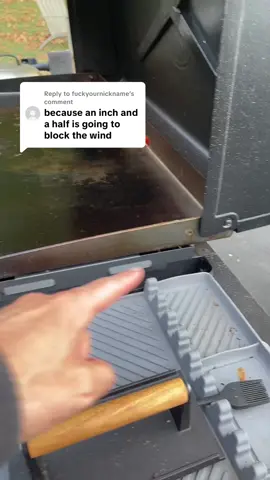 Replying to @fuckyournickname  How do you block the wind? #grill #griddle #bbq #wind #tiktokshopcreatorpicks 