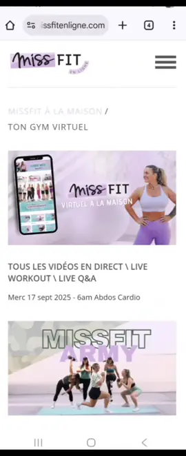 Joins toi à la missfit army  ➡️Lien dans ma bio 💜Code promo :VICKY #armytraining #missfit #hometraining 